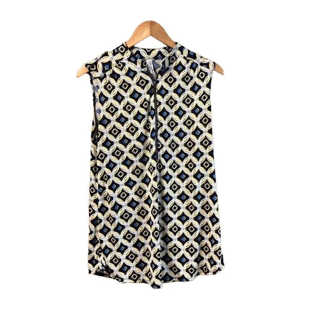 PerSeption Concept Size Extra Large (XL) Yellow Navy and White Zip Front Sleevel